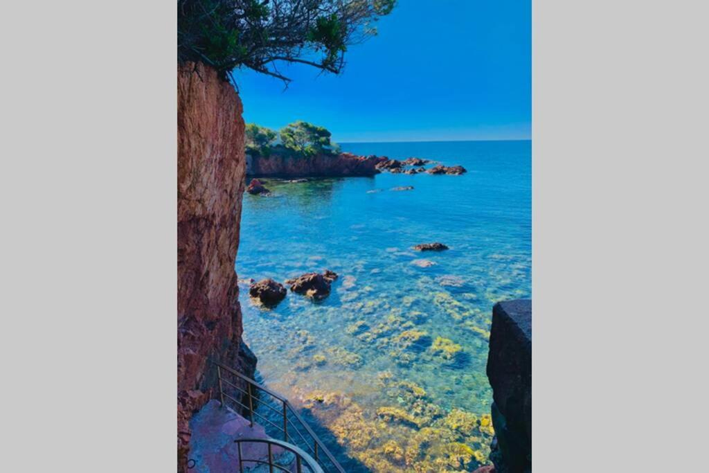 Superbe 4 Couchages Avec Terrasse - Clim - 50M De La Mer Saint-Raphaël المظهر الخارجي الصورة